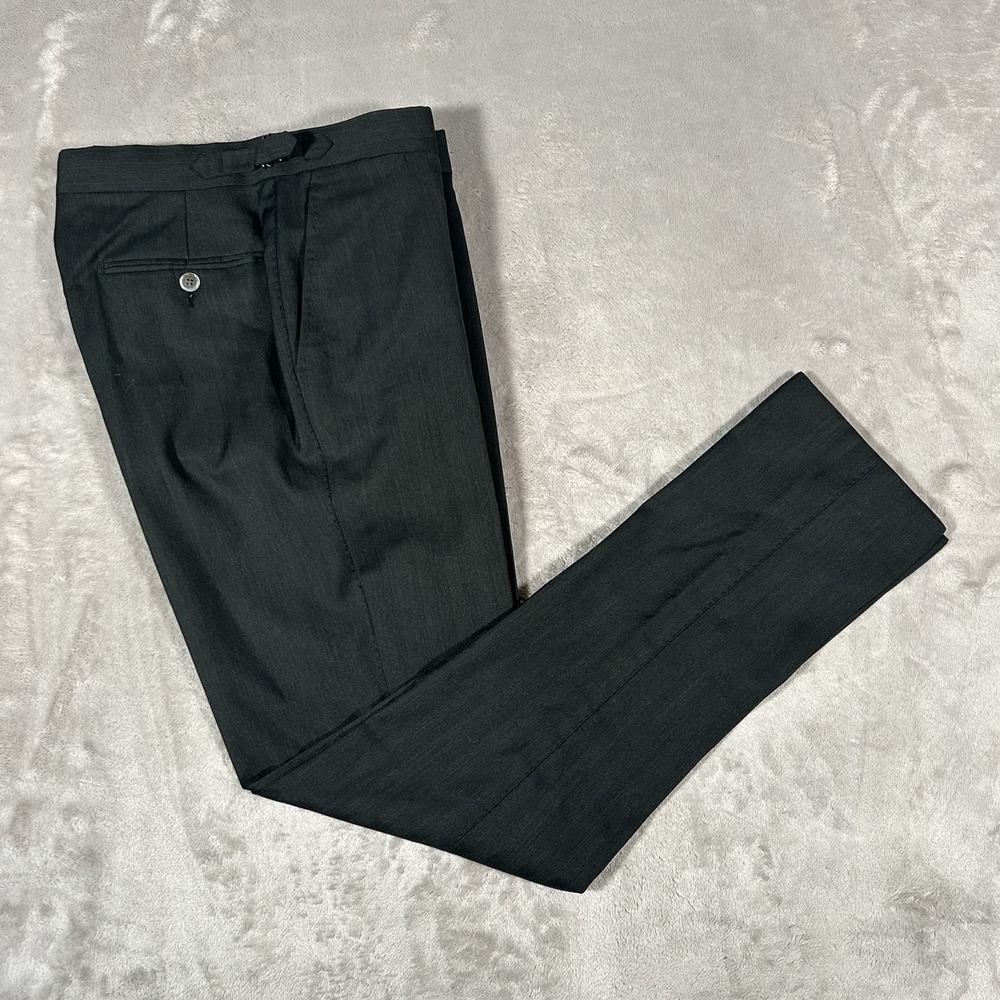 Suitsupply Black/Gray Herringbone Men's Dress Pants